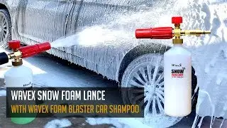 Wavex Foam Lance Gun with Wavex Foam Wash Car Shampoo - Dilution Ratio 1:9 with Water