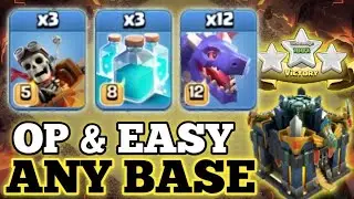 TH17 NEW DRAGON + DRAGON RIDER + CLONE (HYDRA CLONE) BEST TH17 ATTACK STRATEGY | clash of clans