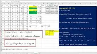 113 ANOVA : Contrast analysis for Single Factor in a RBD