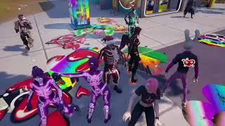Emote Battles with Sparkle Skull in Party Royale ! (Rift Tour Event)