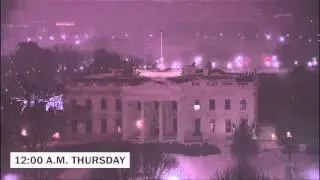 White House Snowfall Timelapse