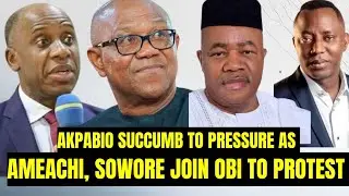 VICTORY: Akpabio Finally Surrenders as Amaechi, Sowore & Obi SHUTDOWN Senate