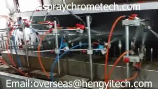 full spray chrome plating /spraying metallizing line,plating vacuum metallizing coating equipment