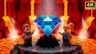 LEGO City Adventure: Finding Diamonds Inside Volcano! 💎🔦