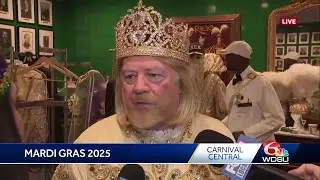 Rex, King of Carnival, prepares to reign over Mardi Gras