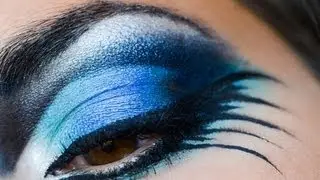 Blue bird inspired makeup tutorial