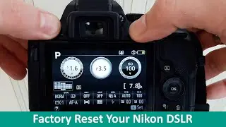 Как восстановить заводские настройки любой цифровой зеркальной камеры Nikon (D50, D70, D80, D90)