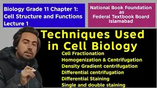 Techniques Used in Cell Biology | Grade 11 Biology | Chapter 1 | Lecture 1