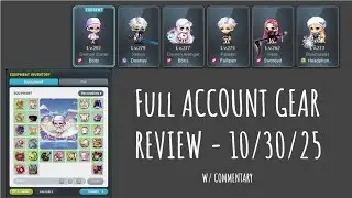 [GMS Kronos] MapleStory Full Account Gear Review & Future Plans w/ commentary