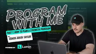 How to Plan a Strength Program | Coach Jordi Taylor | Program With Me | Part One