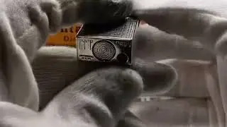 Dunhill Lighter Silver Tartan Pattern _Ultrasonically Cleaned_Working No.172