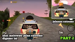 aksi melewati jalan extreme digame ini : supir travel simulator indo part 2