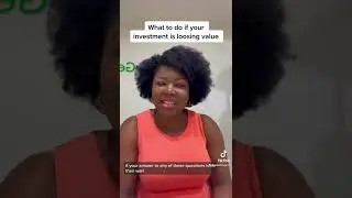 What to do if your investment is loosing value. #Wealthygen #financetips #wealthtips #moneytips