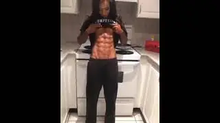 muscular six pack abs flex skirt beautiful woman workout bodybuilding super gym#short