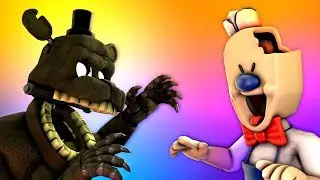 (SFM) ICE SCREAM ROD VS DREADBEAR FROM CURSE OF DREADBEAR FNAF  Chrismas Update Special