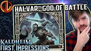 Halvar, God of Battle [Kaldheim Spoilers] Commander First Impressions and EDH Strategy