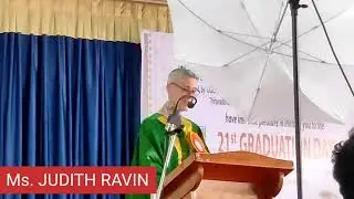 Ms. Judith Ravin @ Graduation Day Ceremony of Islamiah Women's Arts & Science College, Vaniyambadi