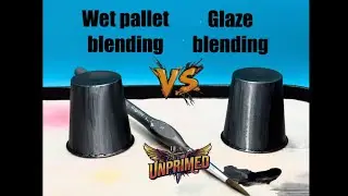 Glazing vs Wet blending tutorial. A cheap easy warmup to get ready for painting your Warhammer minis