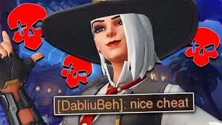 I got accused of AIM HACKING on Ashe! (Overwatch)