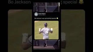 Bo Jackson was the GOAT!😂 #baseball #mlb #baseballshorts