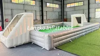 High strength inflatable soap 3x3 soccer field for outdoor sports