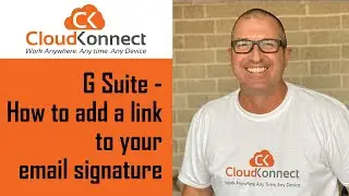 G Suite -  How to add a link to your email signature