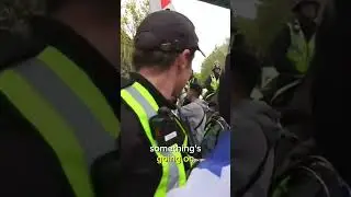 Southampton CHAOS as a bottle of urine is thrown at protestors!