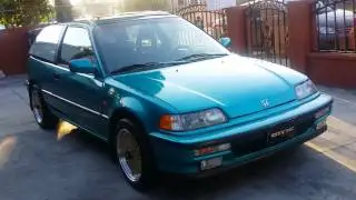 1991 honda civic si tahitian green