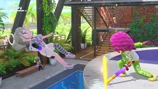 Party mode beta test, Chambara 1 v 3 minigame [Part 2] - Nintendo Switch Sports