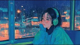 where thoughts drift between raindrops| lofi rain ambient night
