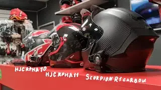 Сравнение шлемов 👉 Scorpions r1 air carbon 👉 HJC rpha 11 carbon 👉 HJC rpha 70