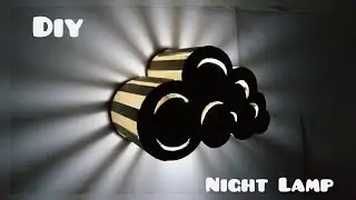 How To Make A Night Lamp // Cardboard Idea //