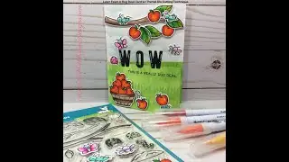 Lawn Fawn A Bug Deal Card w/ Partial Die Cutting Technique