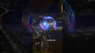 Las Vegas Sphere lights up skyline with massive LED display~2