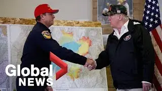 President Trump briefed on California wildfires, says 'it's total devastation'