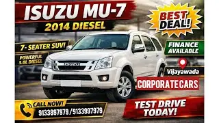 Isuzu 2014 మోడల్🔥పవర్‌ఫుల్ 7 సీటర్ డీజిల్ SUV lovers కి బెస్ట్ ఛాయిస్ బిగ్ ఫ్యామిలీకి పర్ఫెక్ట్
