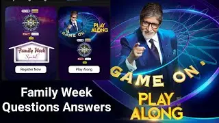 KBC Family Week GK Test All Questions| KBC family Week Answers| Kaun Banega Crorpati