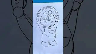 Doraemon Enjoying Music 🎶 #youtubeshorts #sketch #artwork #artshorts #doraemon #fun #shorts #enjoy