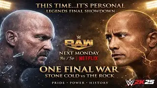 STONE COLD vs THE ROCK 🔥 ONE FINAL WAR | WWE 2K25 LEGENDS SHOWDOWN