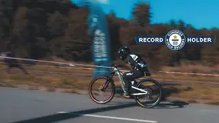 Guinness World Record - Fastest cycling speed no hands. 119.840 km /h. on 100 mtr distance.