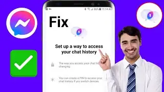 Messenger wants to create PIN. How to ignore this message | Set up a way to access your chat history