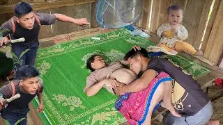 How to make handmade rice cakes by highland people, children are excited to eat the cakes