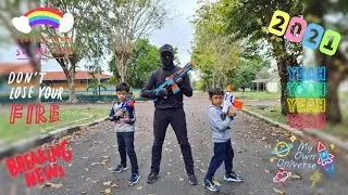 Perang Nerf seru lucu || Epic Nerf Battle - Arjuna + Hafizh vs Black Rebel 🔥💥⚡