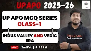 UP APO 2026 GK Class 1 | Indus Valley & Vedic Era Best MCQs