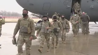 Around 400 Illinois National Guard members return home following support mission at U.S. Capitol