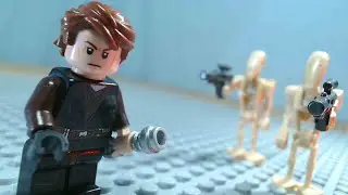 Lego Star Wars: Anakin vs Battle droids | stop motion