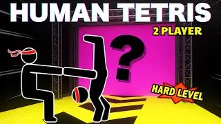 HUMAN TETRIS - TRICKY DUO | &ndash;555 kcal | Immersive Interactive Warm Up | 2 Player CO-OP