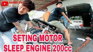 SETING MOTOR JUPITER Z SLEEP ENGINE 200cc ✅ || LANGSUNG GREBEK BENGKEL ‼️ A2N MOTOR ‼️