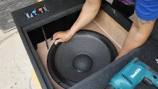 WBOX Single 18 inch Professional Subwoofer Box TEST