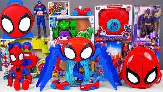 Marvel Spiderman Collection Unboxing Review | Hasbro Disney Webquarters | Blast Gear Deluxe Thanos
